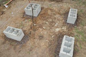 Building a Simple Cinder Block Foundation for Backyard Greenhouse