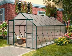 Large 16x8 foot Patio Garden Greenhouse Kit