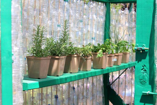 Space Efficient Growing Space in Backyard Greenhouse