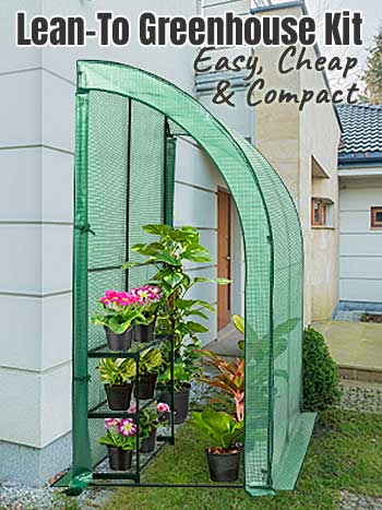 Attached Greenhouse Kit is Easy,Low Cost and Compact