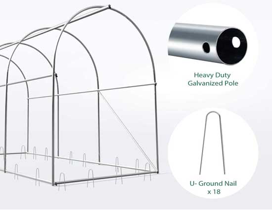 Heavy Duty Steel Greenhouse Frame